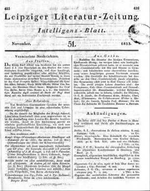 1833-11 : 51. Stück