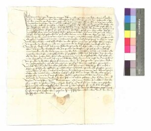 Hans Bräuninger, Öhringen, Gefängnis; Siegel: Wolf von Berlichingen.