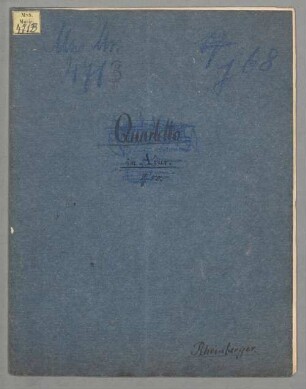 Zwei vierstimmige Lieder JWV 68 - BSB Mus.ms. 4713 : Nr.1 Frühlingsgruß, Nr.2 Das Alphorn