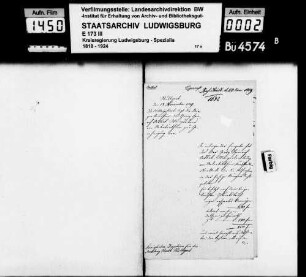 Aufnahme des Weingärtners Georg Heinrich Ortlieb von Untertürkheim, Oberamt Cannstatt, in das Bürgerrecht zu Stuttgart