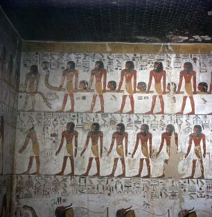 Wandmalerei: Gabenbringende Ägypter