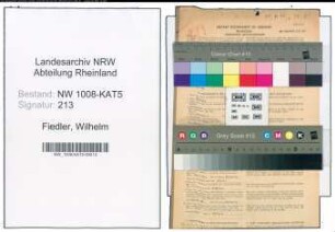 Entnazifizierung Wilhelm Fiedler , geb. 12.12.1910 (Steuerinspektor)