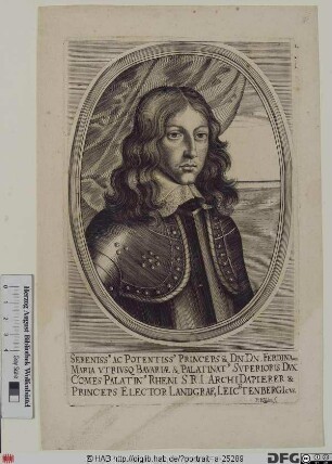 Bildnis Ferdinand Maria, Kurfürst von Bayern (reg. 1651(54)-79)
