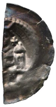 Fundmünze, Brakteat, um 1240 - 1260