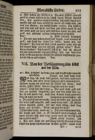 VII. Von der Verläugnung sein selbst und der Welt
