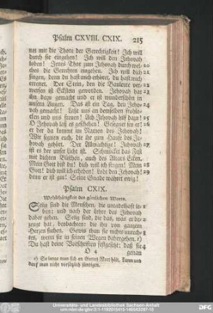 Psalm CXIX. Wohlthätigkeit des göttlichen Worts.
