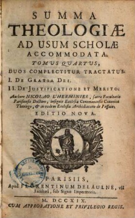 Summa theologiae : ad usum scholae accomodata, 4
