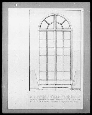 Schloß, Fenster, Aufriß