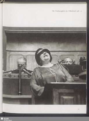 Die Zuschauergalerie im Völkerbund 1928