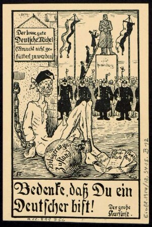 Bedenke, daß du ein Deutscher bist!