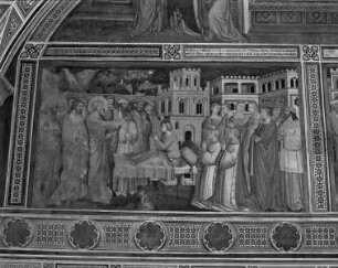 Fresken der Cappella Migliorati — Szenen der Vita des Matthäus — Erweckung des Königssohns