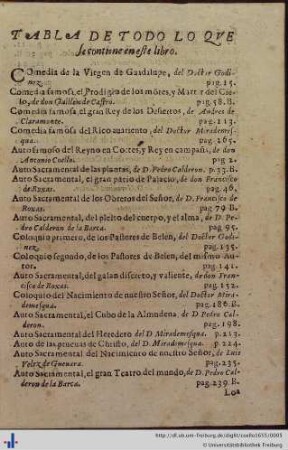 Tabla de todo que se contiene en este libro.