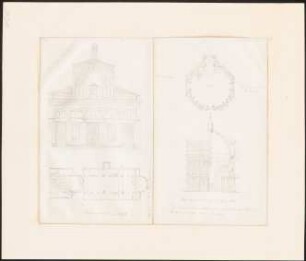 San Miniato, Baptisterium, Florenz: Grundrisse, Ansichten, Querschnitt