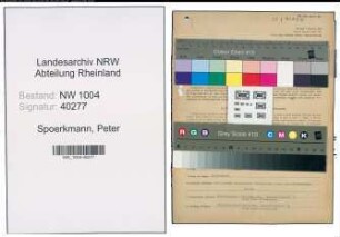 Entnazifizierung Peter Spoerkmann , geb. 11.12.1892 (Richtmeister)