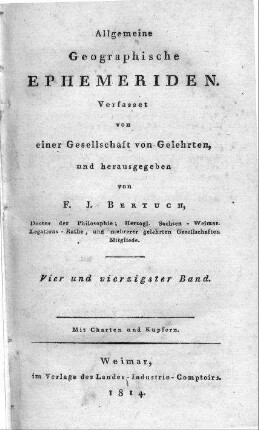 Viertes Stück August 1814