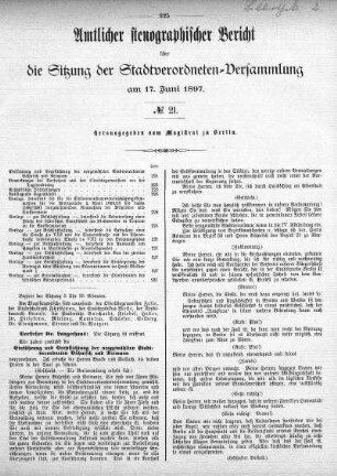 No. 21, 17. Juni 1897