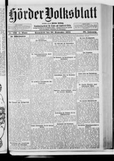 Hörder Volksblatt. 1884-1934