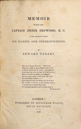 Memoir of the late Captain Peter Heywood, R. N.