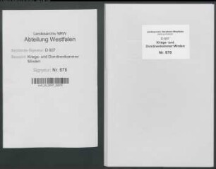 Amt Reineberg - Vogtei Schnathorst - Bauerschaft Ahlsen: Unterlagen der Revisionskommission - Band 1