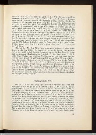 Rückzugskämpfe 1918