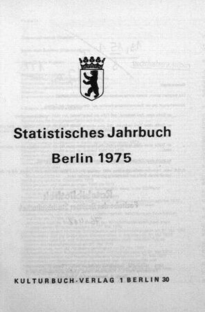 1975: Statistisches Jahrbuch