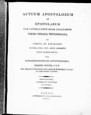 2: Epistolas Paulinas Complectens