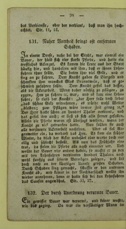 132. Der durch Unordnung verarmte Bauer