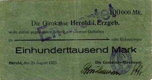 Einhunderttausend Mark