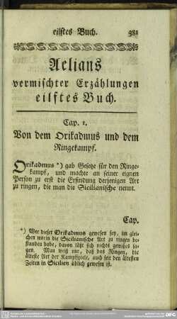 Aelians vermischter Erzählungen eilftes Buch