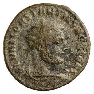 Münze, Follis (Follaro), 296 n. Chr.