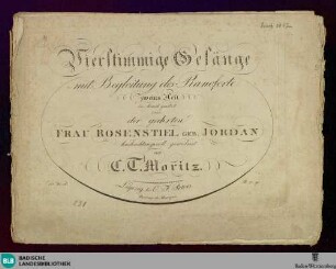 Vierstimmige Gesänge mit Begleitung des Pianoforte : zweites Heft; 11s Werk