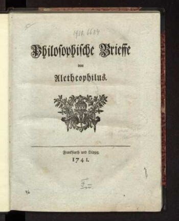 Philosophische Brieffe