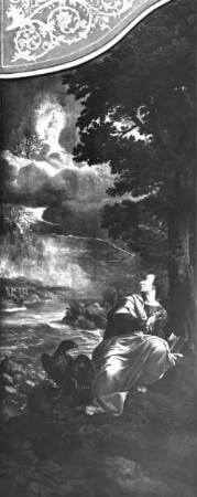 So genanntes Prager Dombild — Der heilige Johannes Evangelist auf Patmos