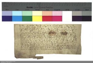 Bestätigung durch Eckhard von Bimbach des Kaufs auf Wiederkauf des Gerichts und Zentgrafenamts in Bimbach von Heinrich [von Hohenberg], Abt von Fulda, sowie der Belehnung mit denselben Gütern durch den Abt