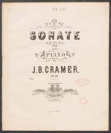 Sonate pour le piano op. 48 [i. e. op. 8,2]