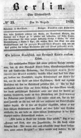 No. 33, 15. August 1835