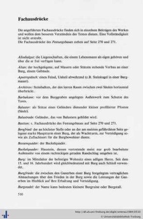 Fachausdrücke