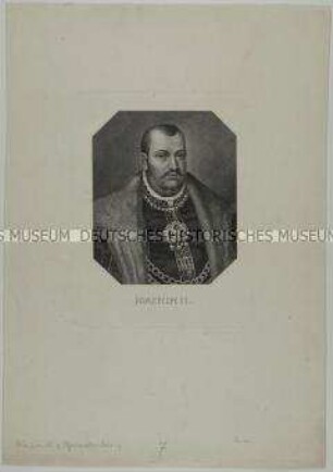 Brustbildnis von Kurfürst Joachim II. von Brandenburg