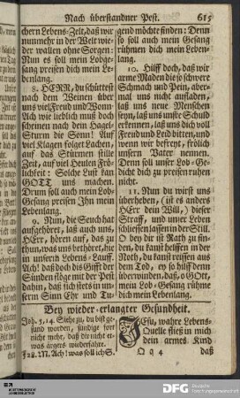 Bey wieder-erlangter Gesundheit.