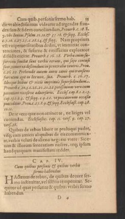 Cap. IV. Cum quibus personis & quibus verbis sermo habendus.