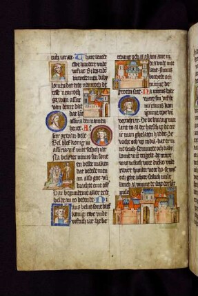 Ansichten von Assur, Ninive und Babylon. Götzendienst der Assyrer