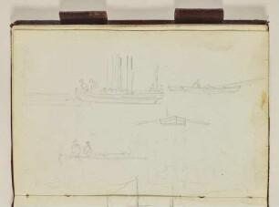 Studie mit Ruderbooten - Handschriftliche Berechnung