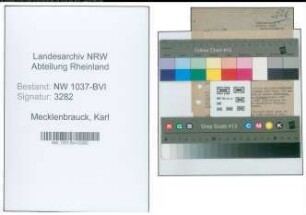 Entnazifizierung Karl Mecklenbrauck , geb. 05.05.1887 (Lehrer)