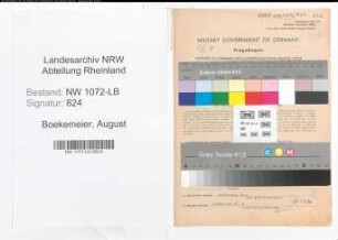 Entnazifizierung August Boekemeier , geb. 23.05.1886 (Landwirt)