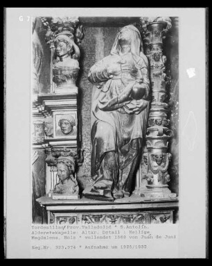 Retabel, Detail: Heilige Maria Magdalena