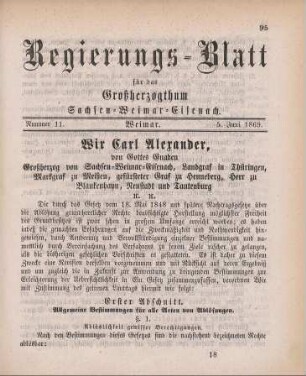 Nr. 11 : 5. Juni 1869