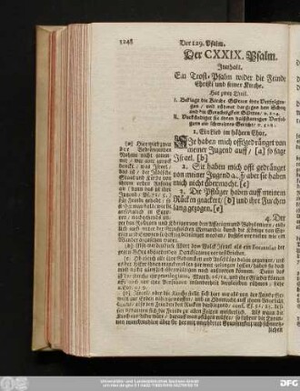Der CXXIX. Psalm.