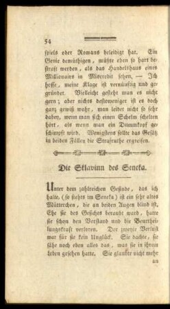 Die Sklavinn des Seneka
