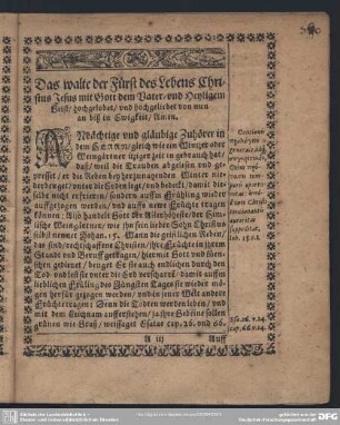 Leichenpredigt : Textus. Predigt. Tractatio