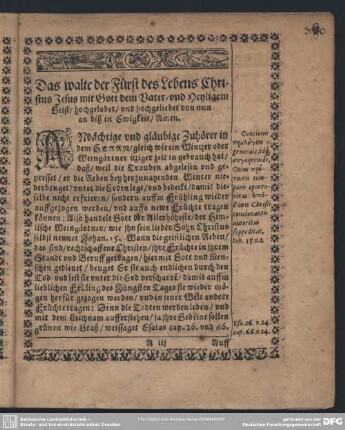 Leichenpredigt : Textus. Predigt. Tractatio